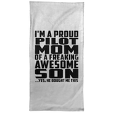 Proud Pilot Mom Of Awesome Son - Hand Towel
