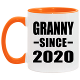 Granny Since 2020 - 11oz Accent Mug Orange