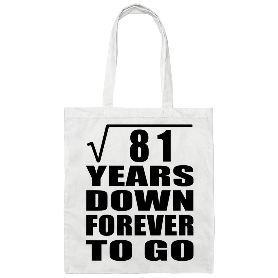 9th Anniversary Square Root of 81 Years Down Forever To Go - Tote Bag White