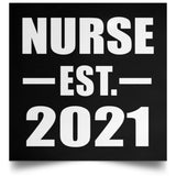 Nurse Established EST. 2021 - Poster Square