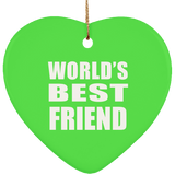 World's Best Friend - Heart Ornament