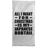 All I Want For Christmas Is My Japanese Bobtail - Hand Towel