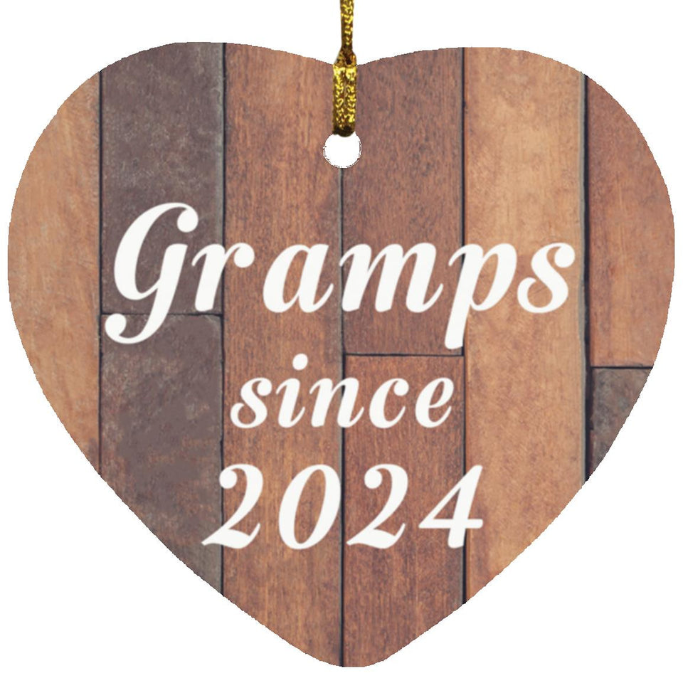 Gramps Since 2024 - Heart Ornament E
