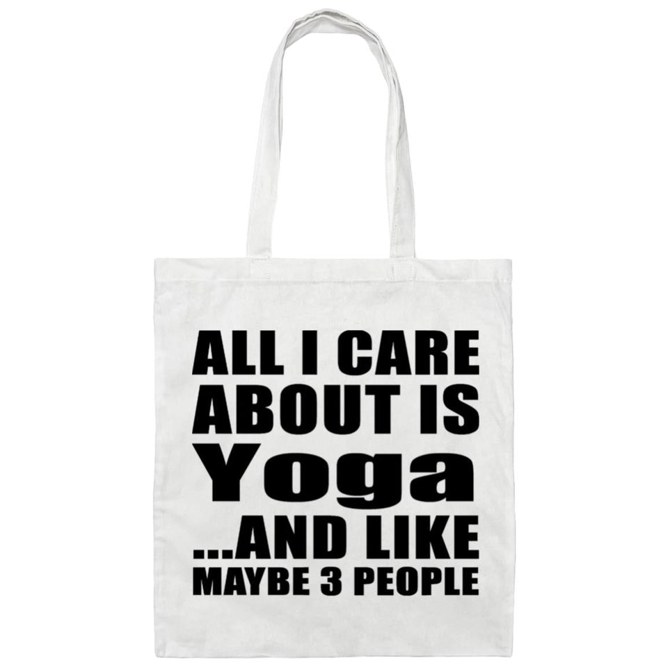 All I Care About Is Yoga - Tote Bag White