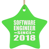 Software Engineer Since 2018 - Star Ornament