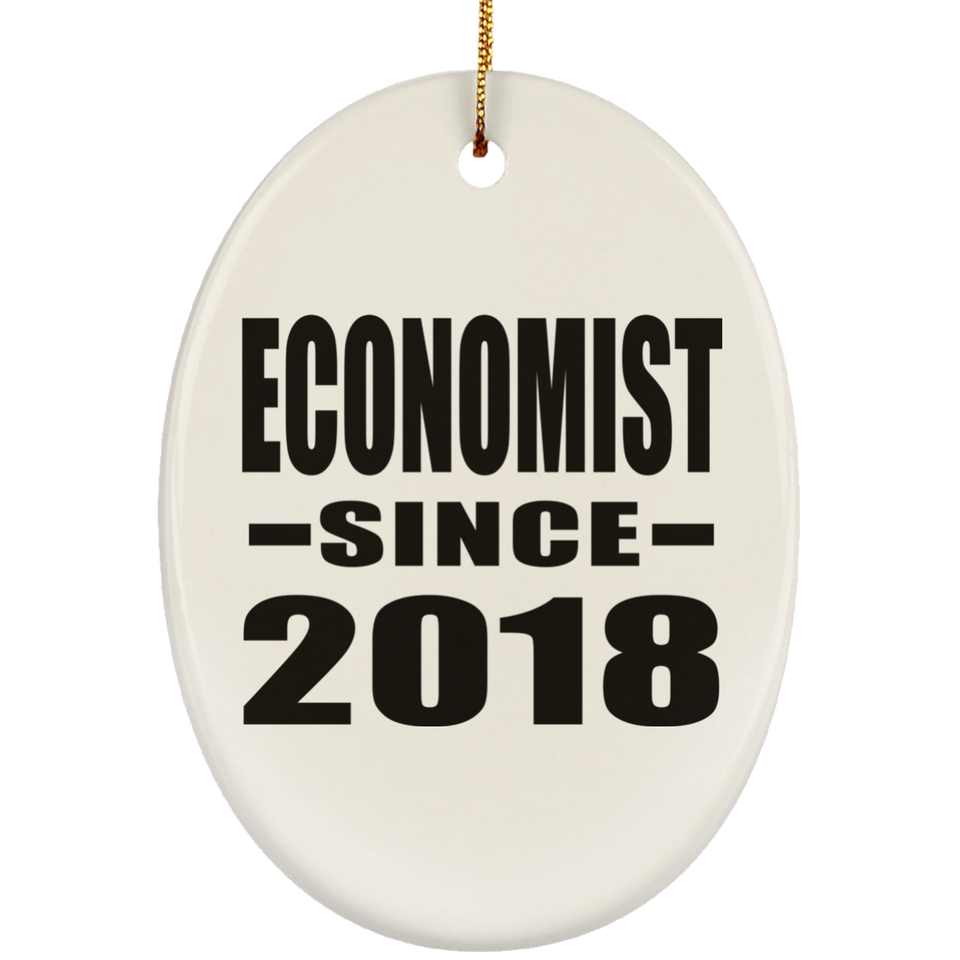 Economist Since 2018 - Oval Ornament