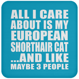 All I Care About Is My European Shorthair Cat - Drink Coaster