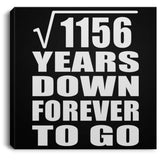 34th Anniversary Square Root of 1156 Years Down Forever To Go - Canvas Square
