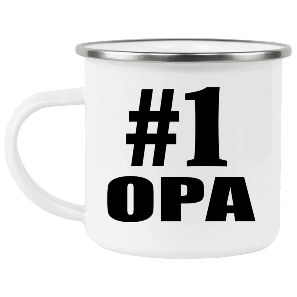 Number One #1 Opa - 12oz Camping Mug