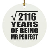 46th Anniversary Square Root of 2116 Years of Mr Perfect - Circle Ornament