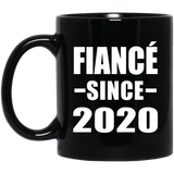 Fiance Since 2020 - 11oz Coffee Mug Black
