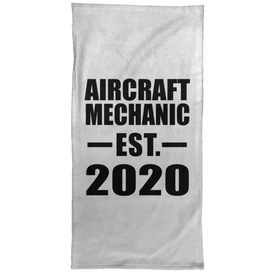Aircraft Mechanic Established EST. 2020 - Hand Towel