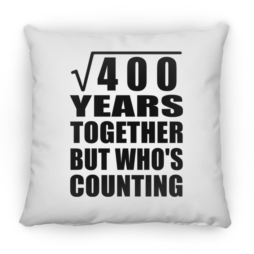 20th Anniversary Square Root of 400 Years Who's Counting - Throw Pillow