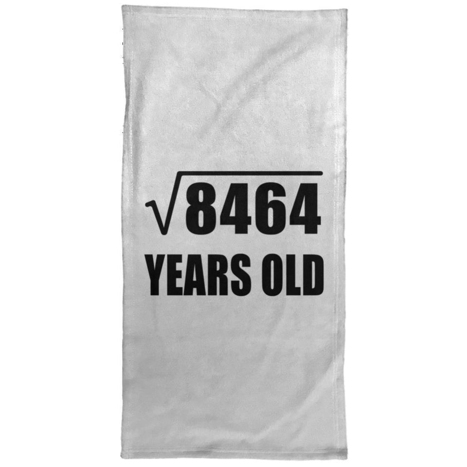 92nd Birthday Square Root of 8464 Years Old - Hand Towel