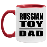 Russian Toy Dad - 11oz Accent Mug Red