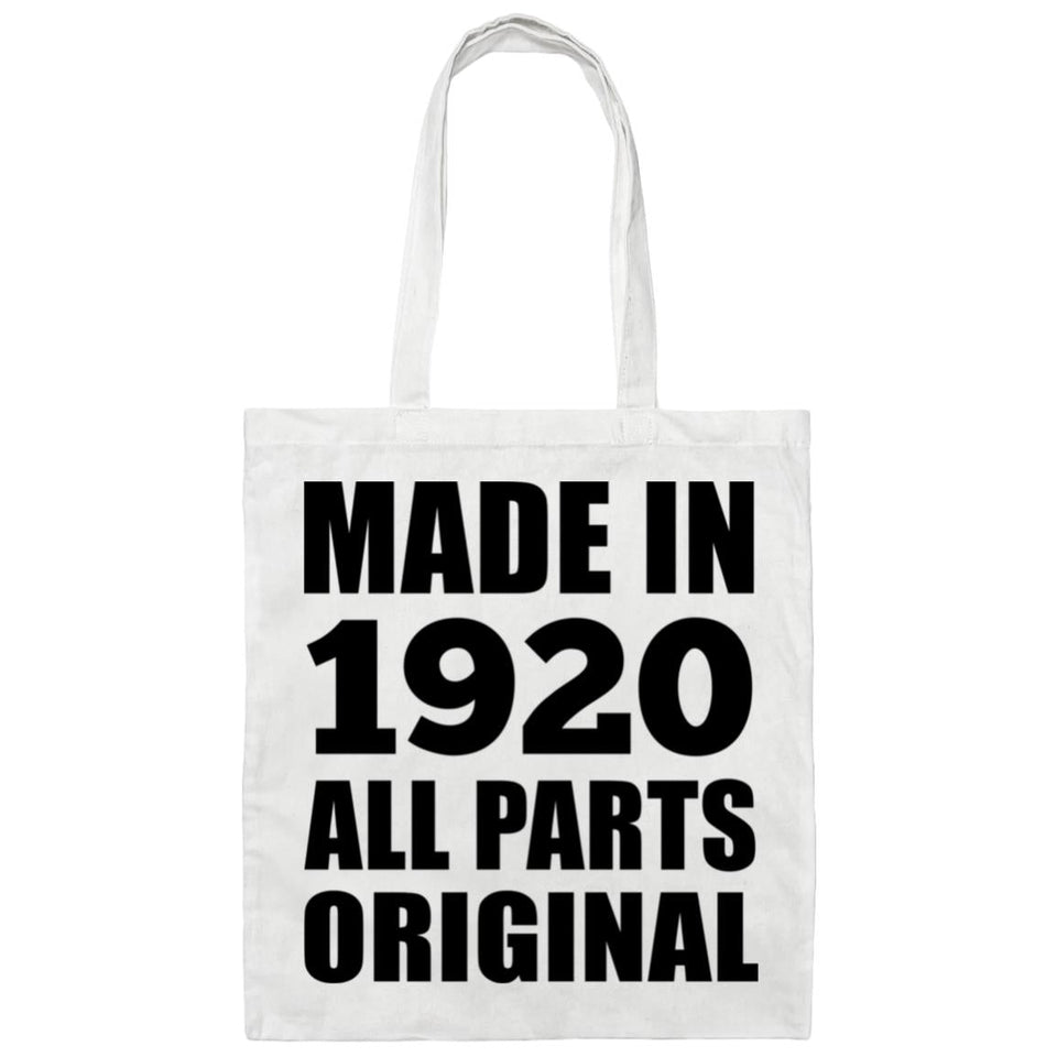104th Birthday Made in 1920 All Parts Original - Tote Bag White