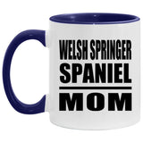 Welsh Springer Spaniel Mom - 11oz Accent Mug Purple