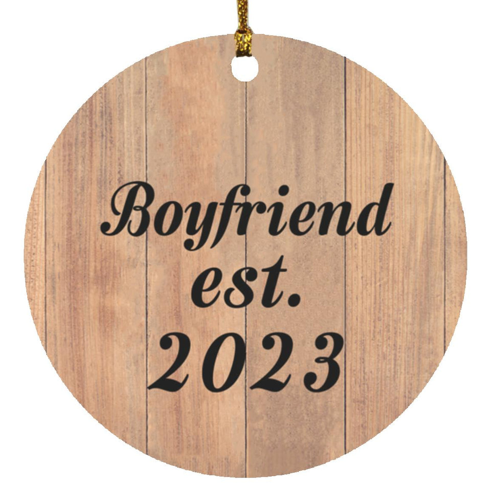 Boyfriend Established EST. 2023 - Circle Ornament C