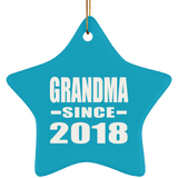 Grandma Since 2018 - Star Ornament
