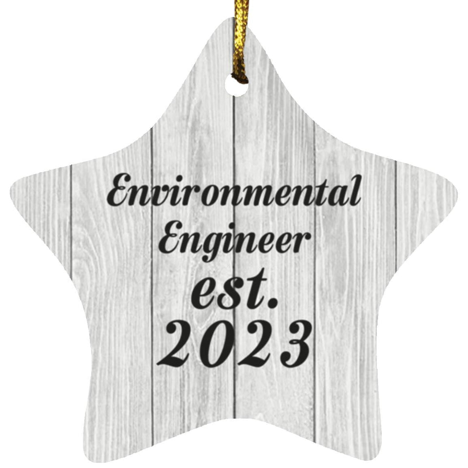 Environmental Engineer Established Est. 2023 - Star Ornament F