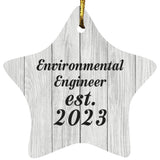 Environmental Engineer Established Est. 2023 - Star Ornament F