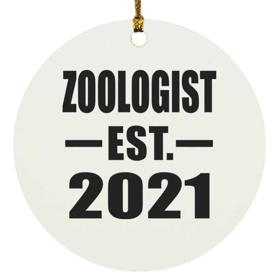 Zoologist Established EST. 2021 - Circle Ornament