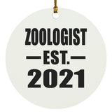 Zoologist Established EST. 2021 - Circle Ornament