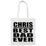 Chris Best Dad Ever - Tote Bag White