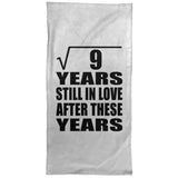 3rd Anniversary Square Root of 9 Years Still In Love - Hand Towel