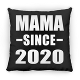 Mama Since 2020 - Throw Pillow Black