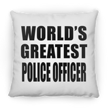 World's Greatest Police Officer - Throw Pillow