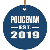 Policeman Established EST. 2019 - Circle Ornament
