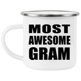 Most Awesome Gram - 12oz Camping Mug