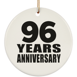 96th Anniversary 96 Years - Circle Ornament