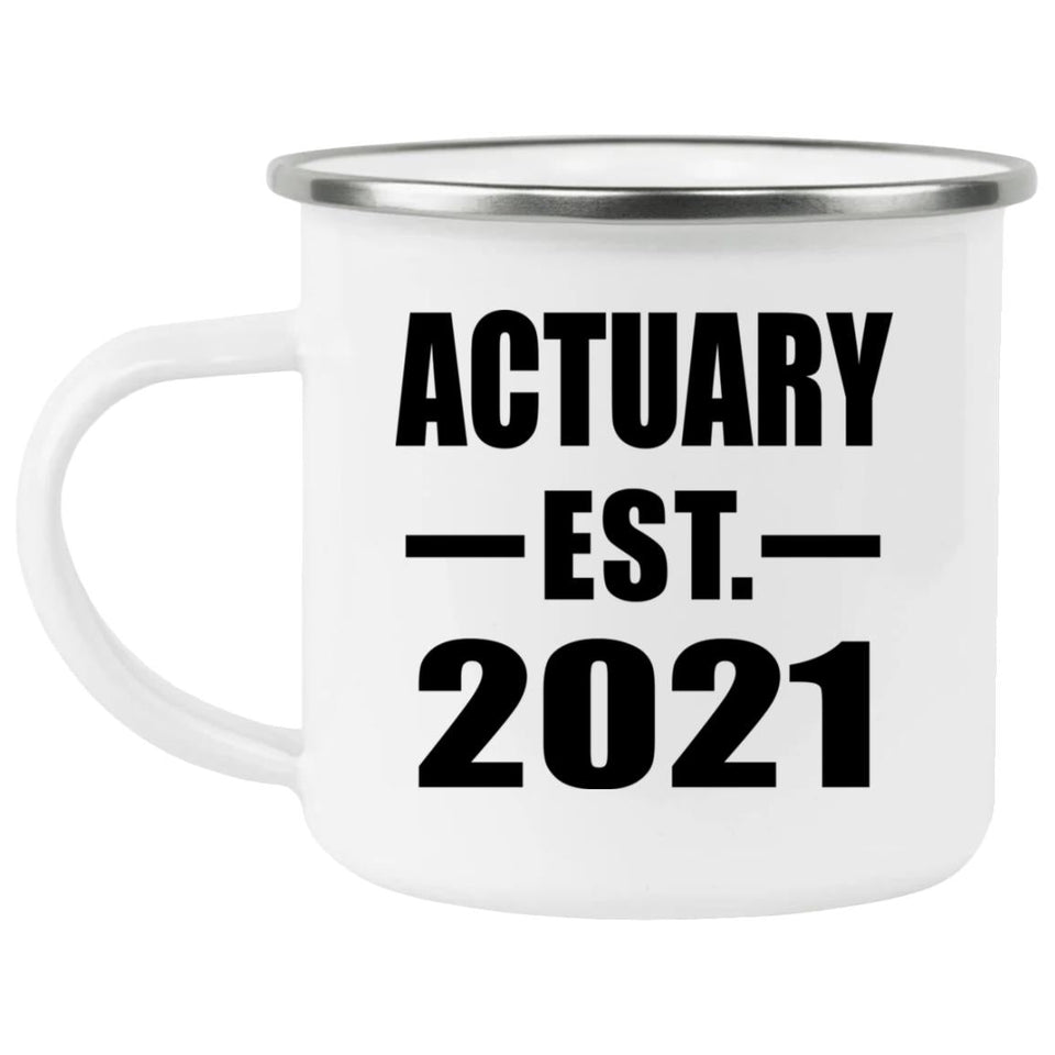 Actuary Established EST. 2021 - 12oz Camping Mug