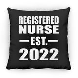 Registered Nurse Established EST. 2022 - Throw Pillow Black