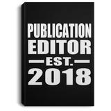 Publication Editor Established EST. 2018 - Canvas Portrait