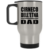 Cirneco Dell'etna Dad - Silver Travel Mug