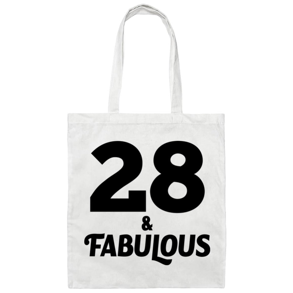 28th Birthday 28 & Fabulous - Tote Bag White