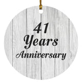 41st Anniversary 41 Years Anniversary - Circle Ornament F