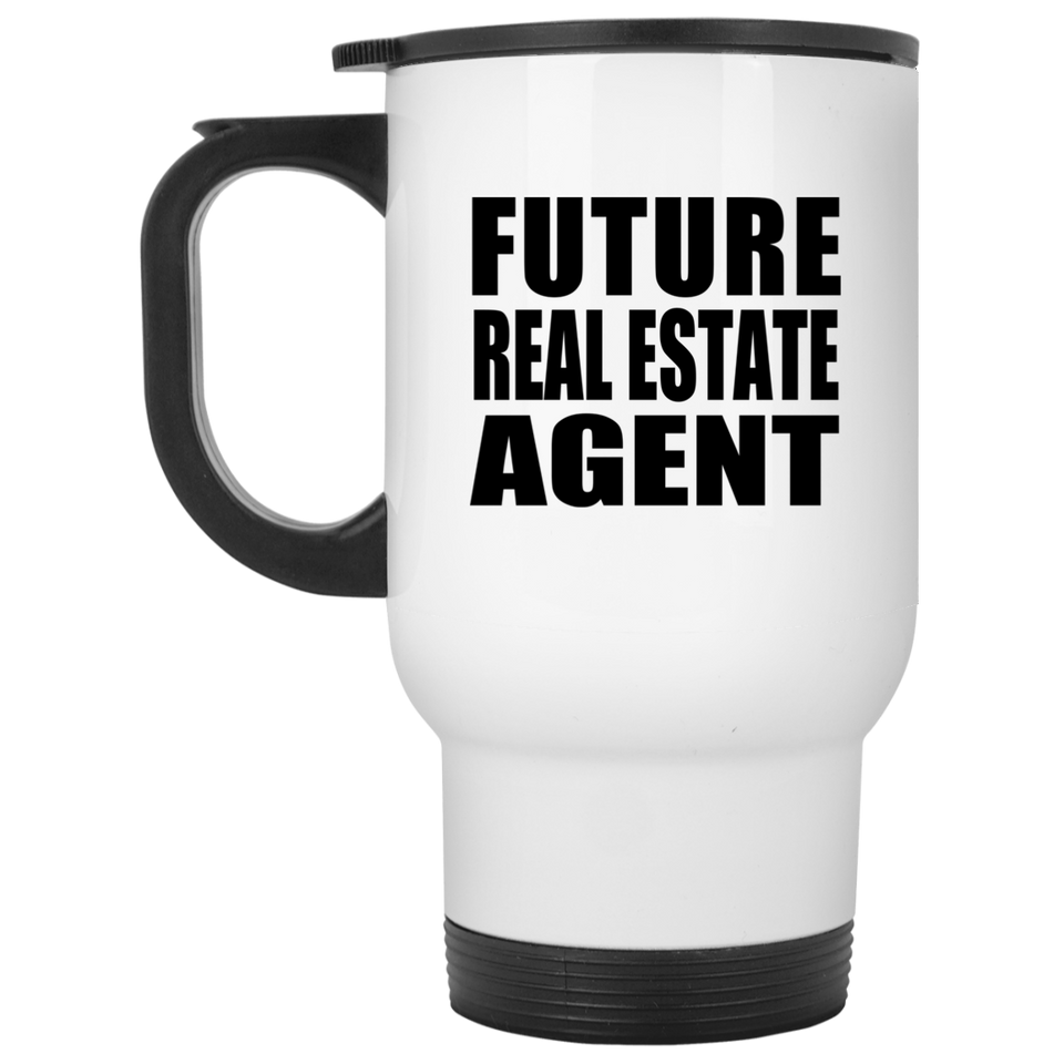 Future Real Estate Agent - White Travel Mug