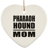 Pharaoh Hound Mom - Heart Ornament