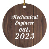 Mechanical Engineer Established Est. 2023 - Circle Ornament D