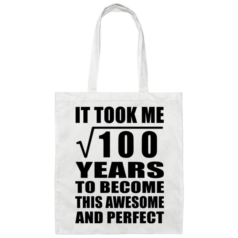 10th Birthday Took Square Root of 100 Years To Awesome - Tote Bag White