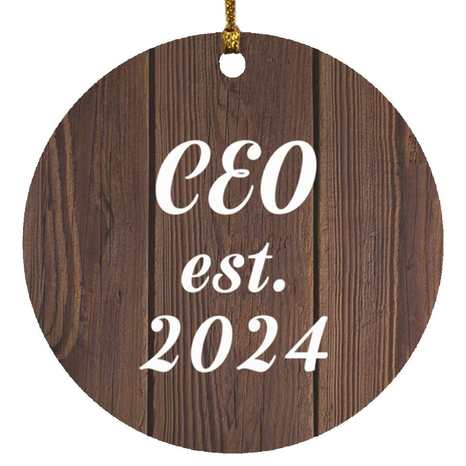 CEO Established Est. 2024 - Circle Ornament D