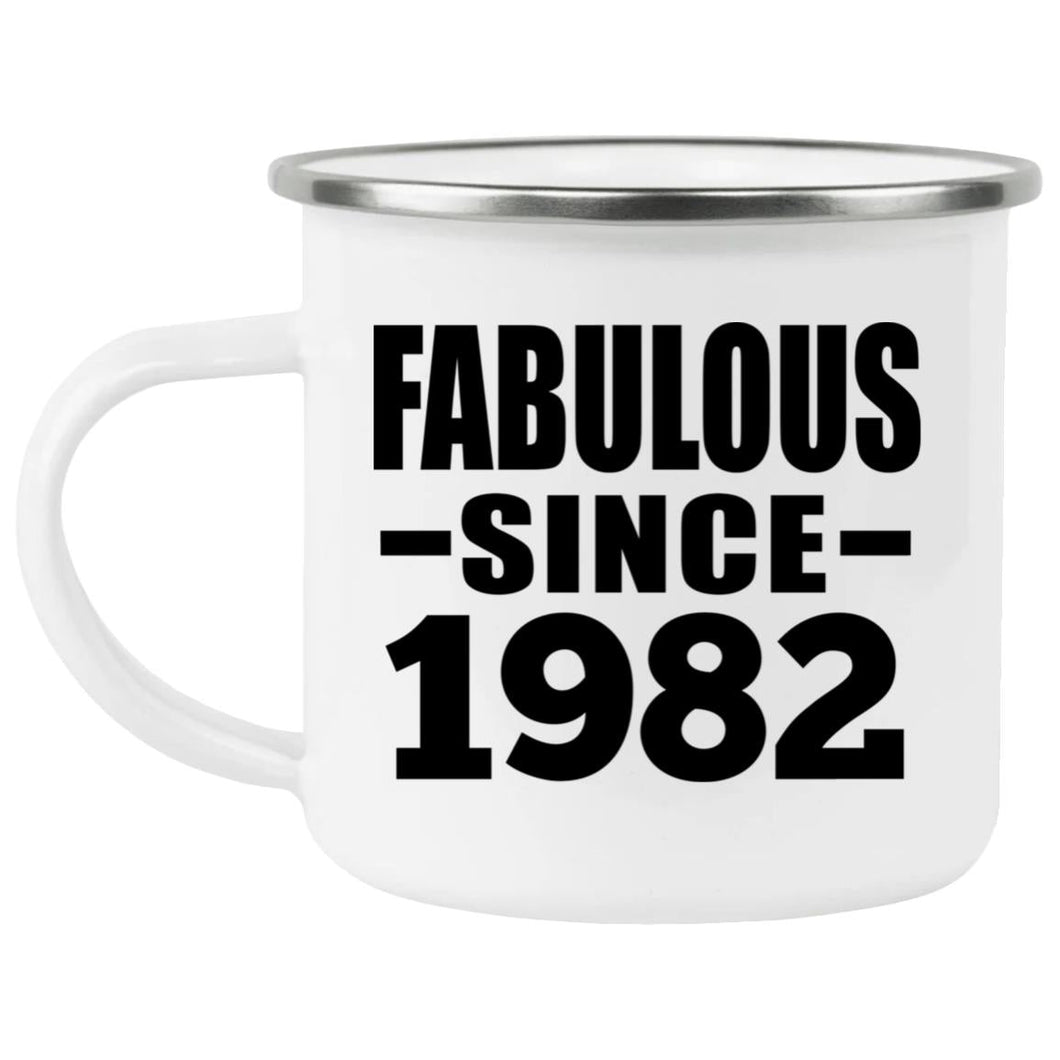 42nd Birthday Fabulous Since 1982 - 12oz Camping Mug
