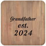 Grandfather Established EST. 2024 - Drink Coaster C