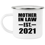 Mother In Law Established EST. 2021 - 12oz Camping Mug