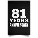 81st Anniversary 81 Years Anniversary - Poster Portrait