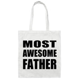 Most Awesome Father - Tote Bag White